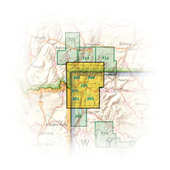 Yellowstone National Park National Geographic Folded Map