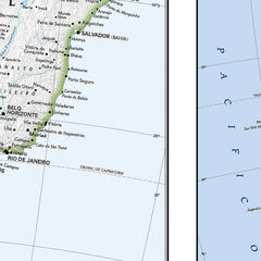 South America and Antarctica Folded Map — additional product image