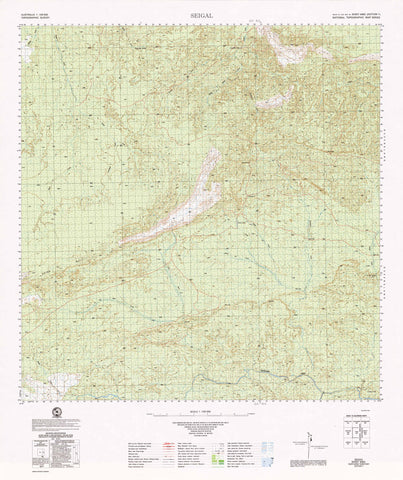 6462 Seigal 1:100k Topographic Map