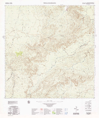 6463 Wollogorang 1:100k Topographic Map