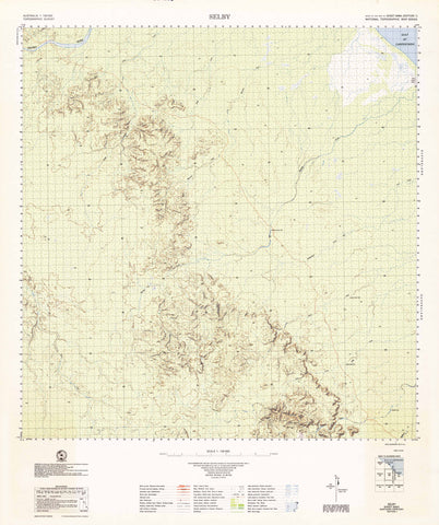 6464 Selby 1:100k Topographic Map