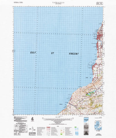 6527 Yankalilla 1:100k Topographic Map