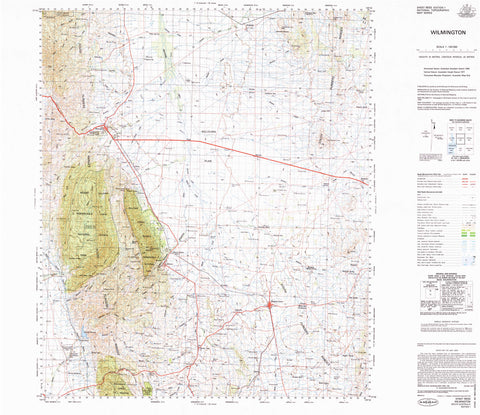 6532 Wilmington 1:100k Topographic Map
