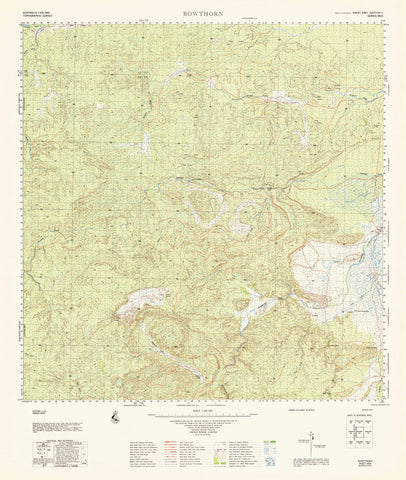 6561 Bowthorn 1:100k Topographic Map