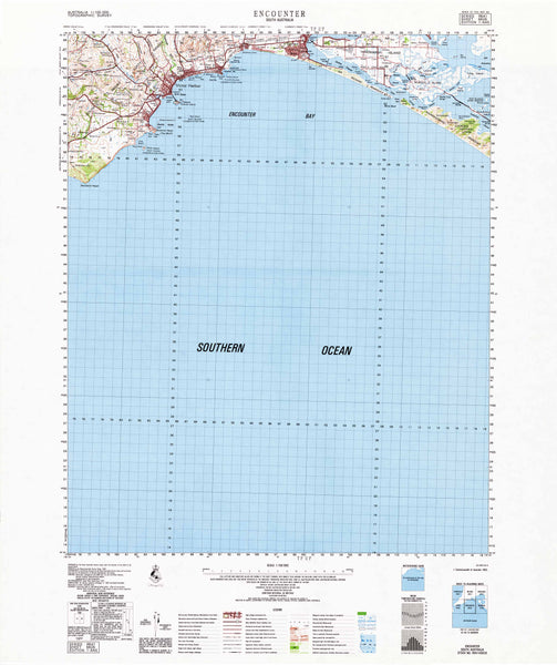 6626 Encounter 1:100k Topographic Map