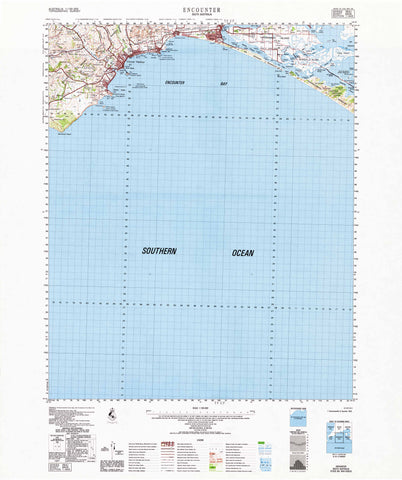 6626 Encounter 1:100k Topographic Map