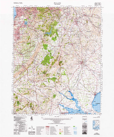 6627 Milang 1:100k Topographic Map