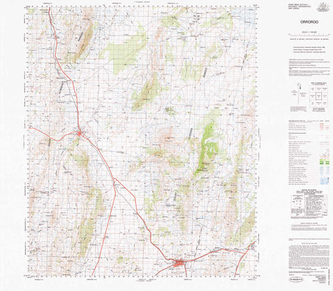 6632 Orroroo 1:100k Topographic Map