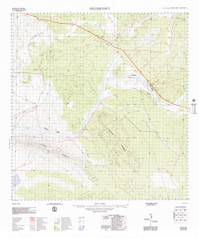 6657 Yelvertoft 1:100k Topographic Map