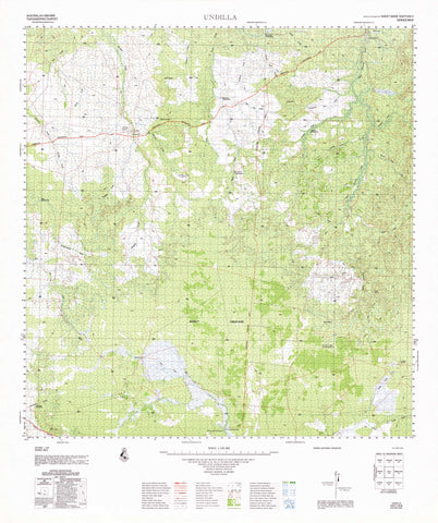 6658 Undilla 1:100k Topographic Map
