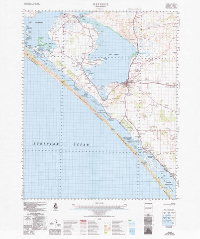 6726 Meningie 1:100k Topographic Map
