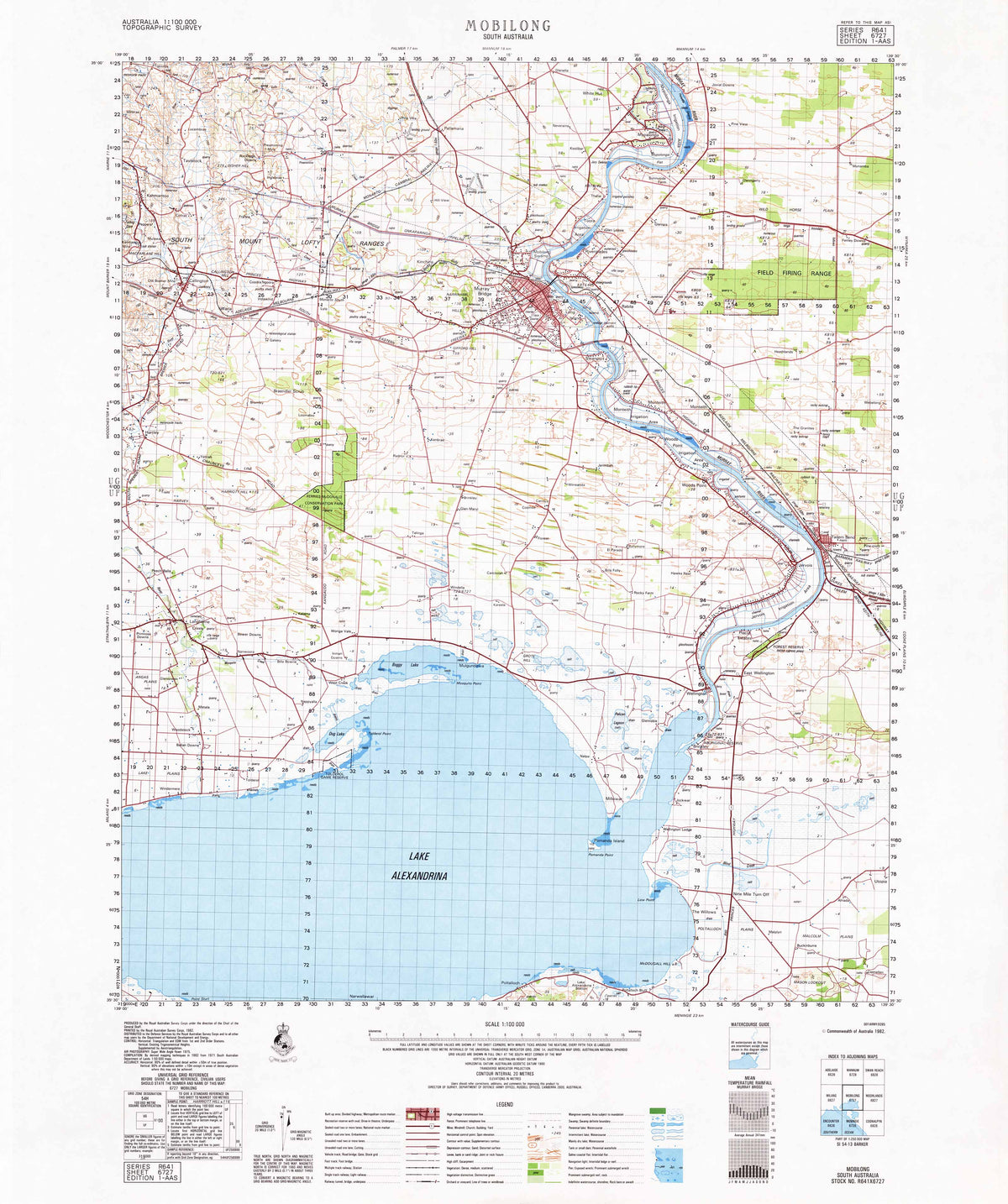 6727 Mobilong 1:100k Topographic Map | Mapworld