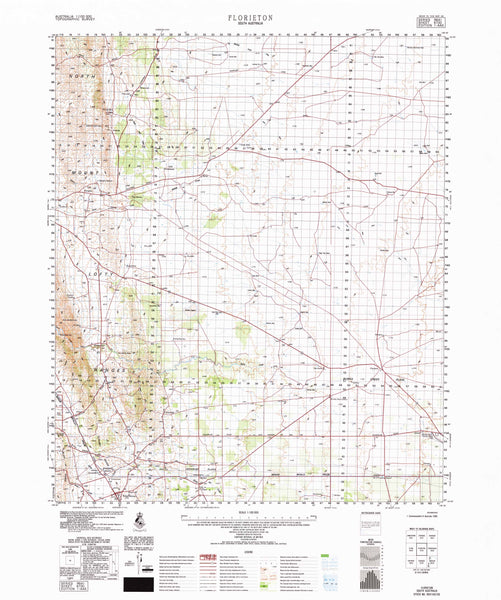 6730 Florieton 1:100k Topographic Map