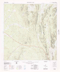 6757 Kennedy Gap 1:100k Topographic Map