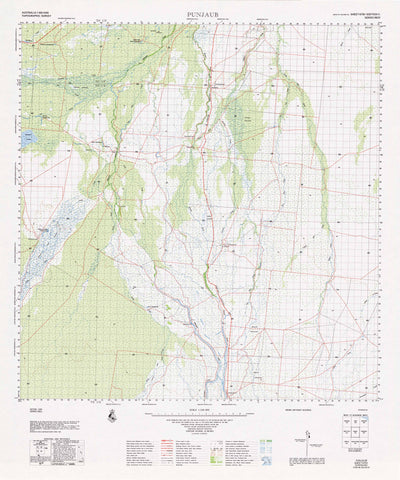 6761 Punjaub 1:100k Topographic Map
