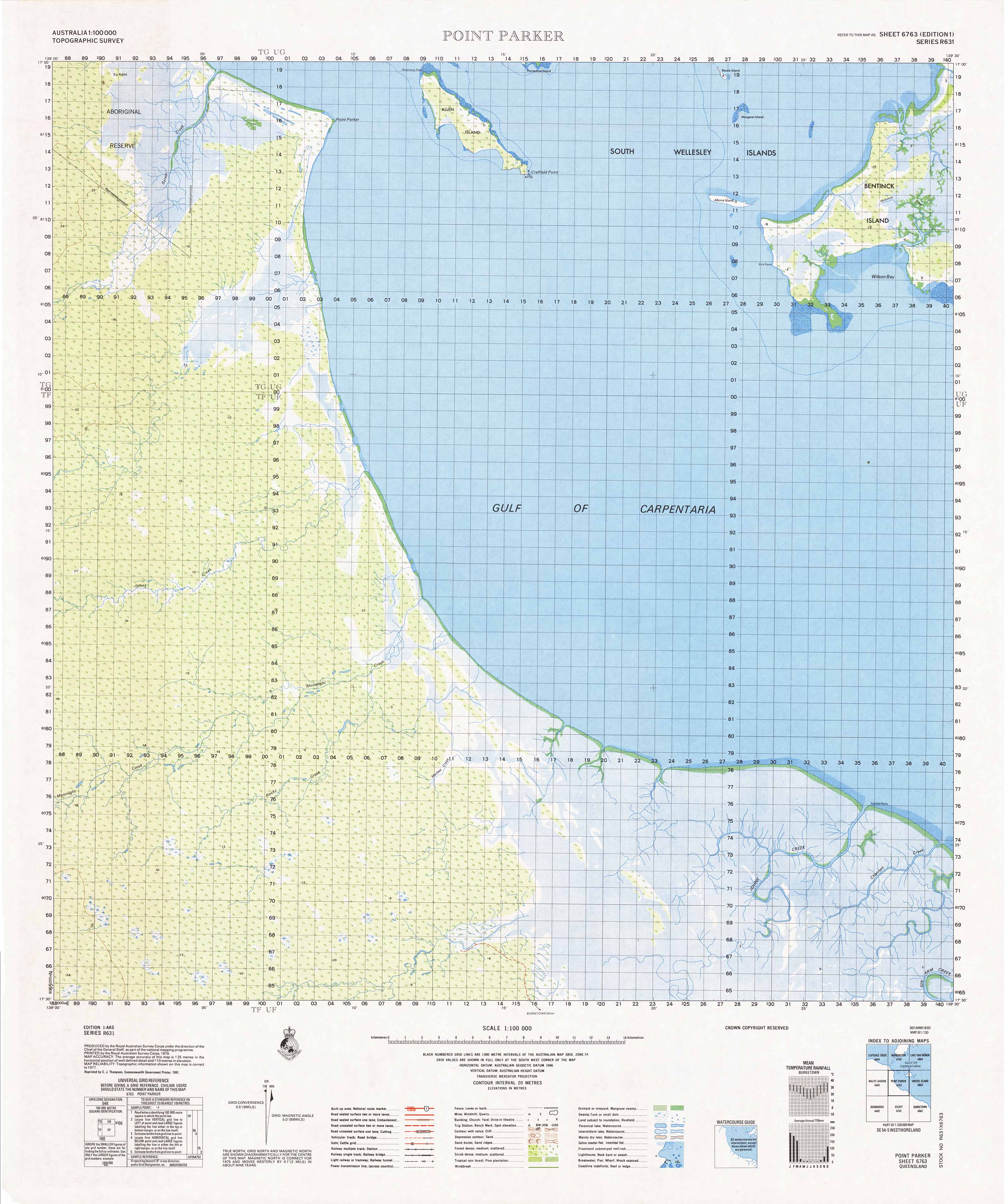 Buy 6763 Point Parker 1:100k Topographic Map
