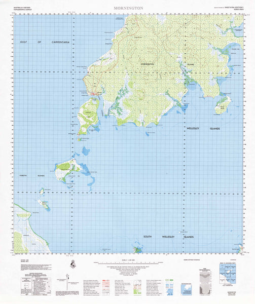 6764 Mornington 1:100k Topographic Map