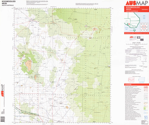 6830 Koomooloo 1:100k Topographic Map