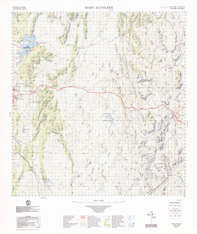6856 Mary Kathleen 1:100k Topographic Map