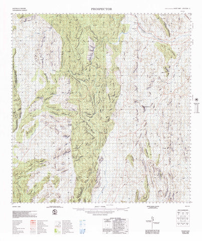 6857 Prospector 1:100k Topographic Map