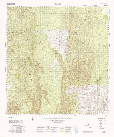 6858 Alsace 1:100k Topographic Map