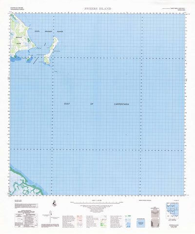 6863 Sweers Island 1:100k Topographic Map