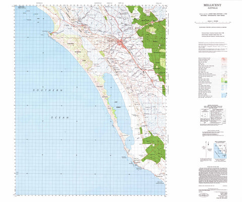 6922 Millicent 1:100k Topographic Map