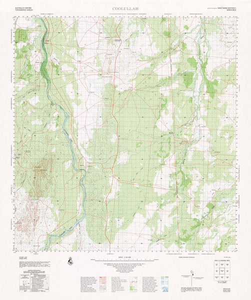 6958 Coolullah 1:100k Topographic Map