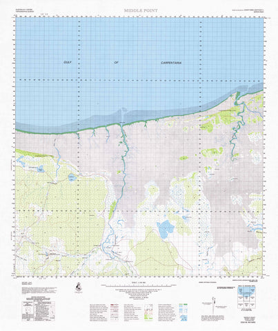 6962 Middle Point 1:100k Topographic Map
