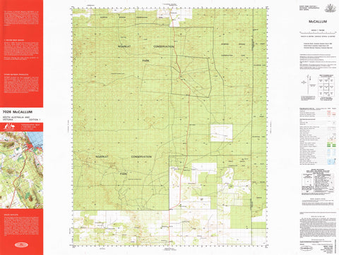 7026 Mccallum 1:100k Topographic Map