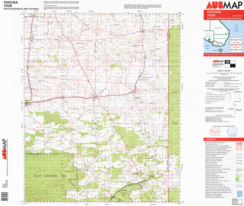 7028 Paruna 1:100k Topographic Map