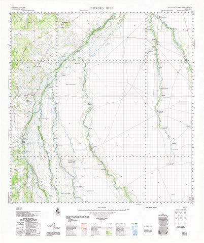 7060 Donors Hill 1:100k Topographic Map