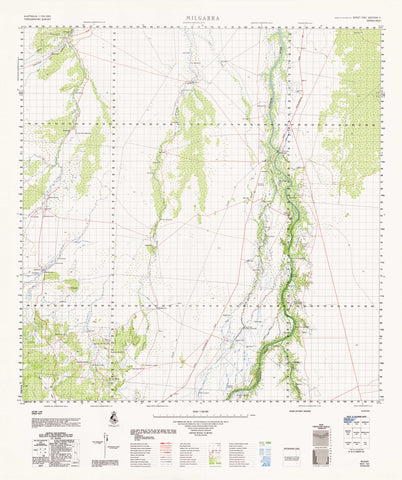 7061 Milgarra 1:100k Topographic Map
