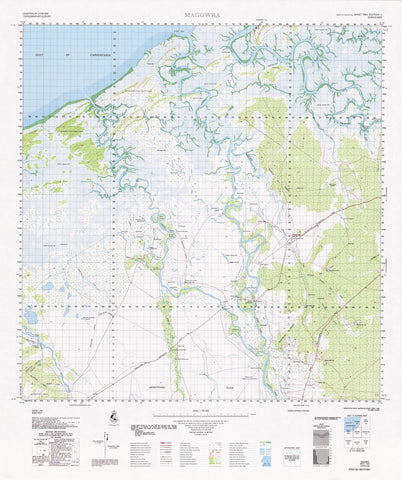 7062 Magowra 1:100k Topographic Map