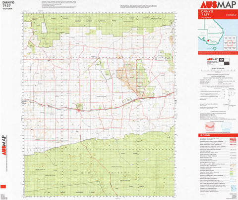 7127 Danyo 1:100k Topographic Map
