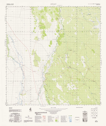7160 Iffley 1:100k Topographic Map