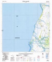 7165 Dinah Island 1:100k Topographic Map