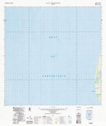 7170 Cape Keerweer 1:100k Topographic Map