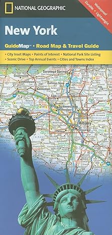 New York State National Geographic Folded Map