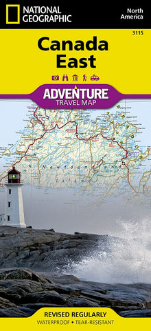 Canada East National Geographic Folded Map