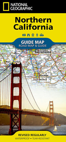 California Northern National Geographic Folded Map
