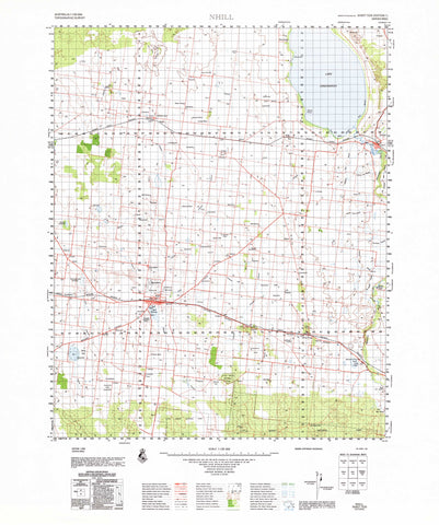 7225 Nhill 1:100k Topographic Map