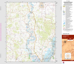 Bunnerungee 7230 Topographic Map 1:100k
