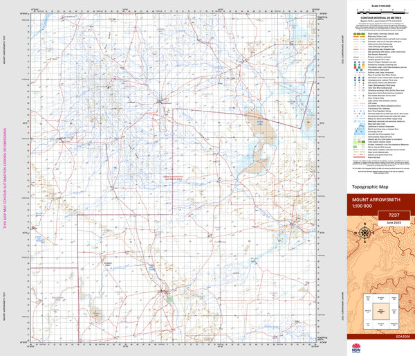 Mount Arrowsmith 7237 Topographic Map 1:100k | Mapworld