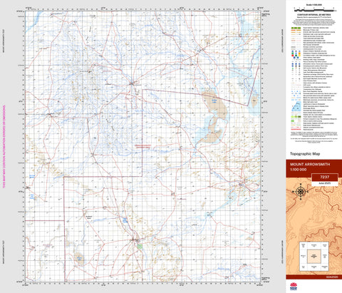 Mount Arrowsmith 7237 Topographic Map 1:100k | Mapworld