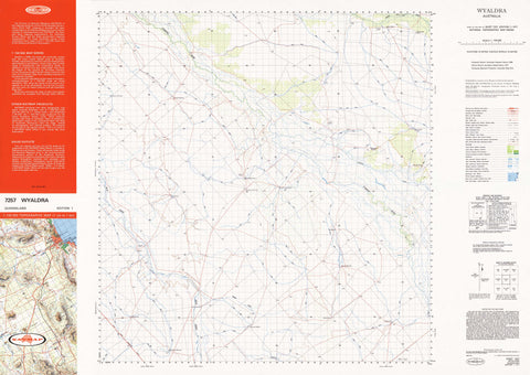 7257 Wyaldra 1:100k Topographic Map