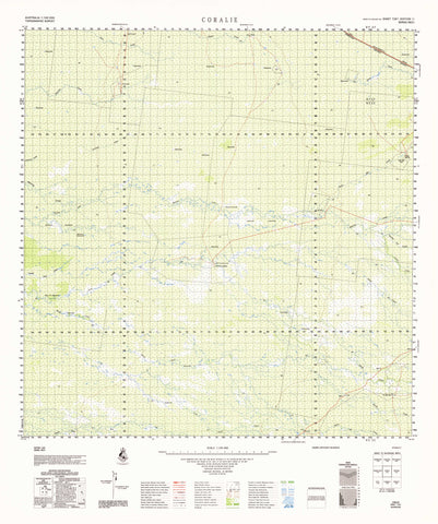 7261 Coralie 1:100k Topographic Map