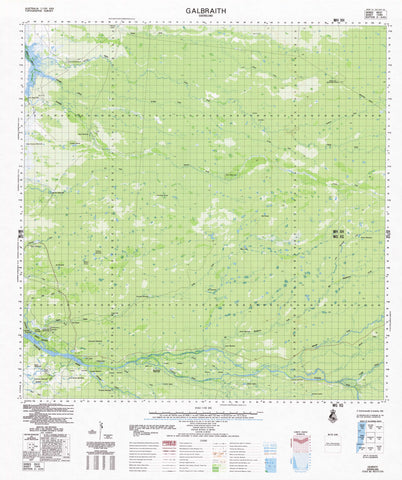 7265 Galbraith 1:100k Topographic Map