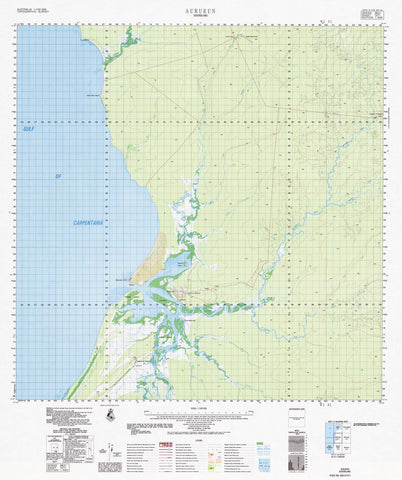 7271 Aurukun 1:100k Topographic Map
