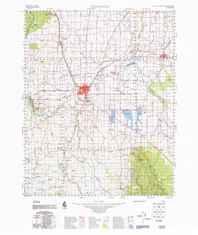 7324 Horsham 1:100k Topographic Map